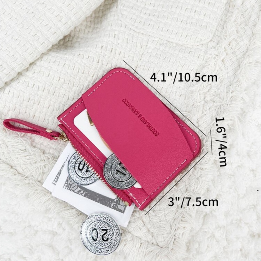 ⚠️Clearance Hot Pink Small & Slim Wallet / Cardholder - Picture 2 of 4